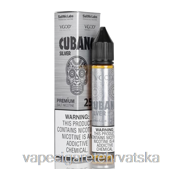 Vape Cigarete Cubano Silver - Vgod Saltnic - 30ml 50mg